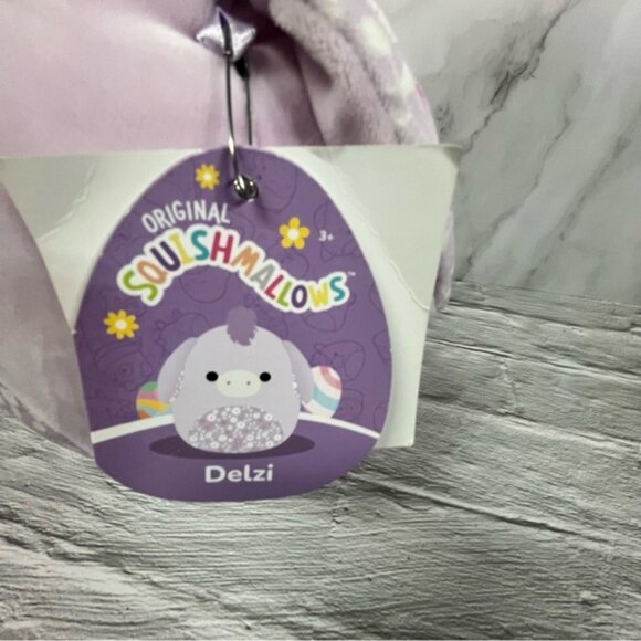 Squishmallows Delzi The Lilac Donkey Soft Plush Stuffed Animal - Picture 7 of 10